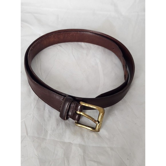Coach‎ Dark Brown Burnished Cowhide Belt 5950 Handcrafted in Costa Rica Size 40 - Picture 1 of 10